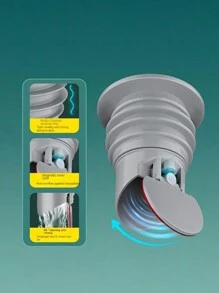 1pc Dispositivo antirrefluxo de drenagem de cozinha, máquina de limpeza de bacia de cozinha, anel de vedação de silicone, bloqueador de drenagem