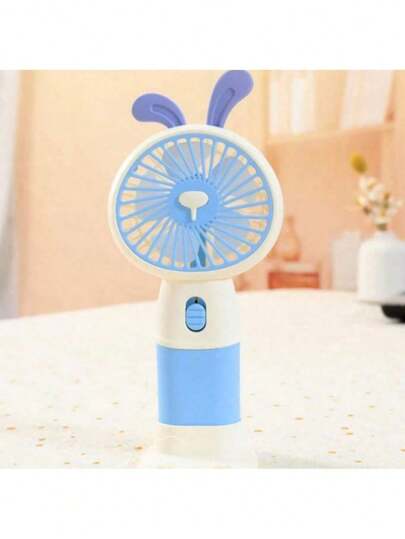 natal Ventilador Coelho Mini Infantil Portátil USB Multicolorido Ventuinha Verão Criança Escola