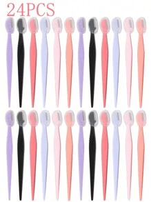 24pcs Women's Eyebrow Razors Various Colors Eyebrow Razor Set, Hair Removal Tool To Easily Remove Facial Hair, Straight Handle Eyebrow Grooming Tool, Unisex Epilator With Protective Cover, Suitable For Beginners To Avoid Scratching Face Or Body.