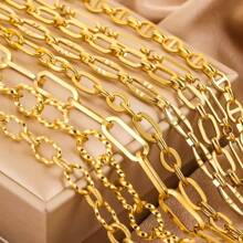 1 米不褪色不锈钢金属粗链条金项链 DIY 手链项链时尚珠宝金属制作用品配件 - 鏈條 - 查看 2