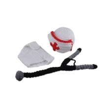 Set da 2 pezzi, outfit fotografico lavorato a maglia per neonati, regalo per festa di nascità e pasqua, adatto per bambine/bambini