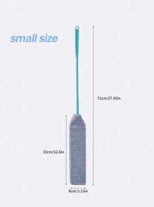 1 pieza Plumero para limpieza, plumero de piso con palo extensible y cabezal de microfibra flexible, limpiador lavable, plumero para la parte inferior de los muebles