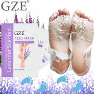 GZE Foot Peeling Mask 1 Pack Exfoliator Peel Off Calluses Dead Skin Callus Remover Baby Soft Smooth Touch Feet-Men Women (Lavender) Exfoliating Mask For Dry Cracked Feet