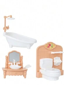 Mini Dollhouse Furniture Set, Suitable For Bedroom, Living Room And Bathroom Decor | Ideal Christmas/Halloween Gift, Dollhouse Miniatures. Mini Furniture Set, Fit For Doll House - Bedroom, Living Room, Kitchen, Bathroom Accessories - Holiday Gifts, Christmas, Halloween