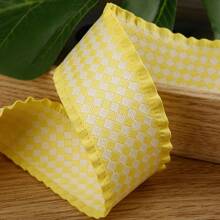 Ruffled Plaid Ribbon, DIY Handmade Bow Hair Accessories, Flower Gift Clothing Bow Tie Hat Material, Paper Bag - Multicolor - View 14