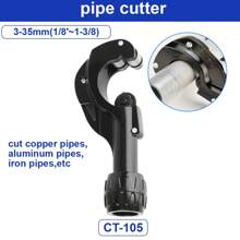 Pipe Cutter 3-35mm With Deburring Tool Bearing-Type Pipe Cutter For Copper Stainless Steel Hose Water Pipe Cutting - Black - View 6