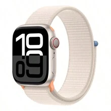 1 Stück Sportarmband für Apple Watch aus atmungsaktivem Nylon mit Klettverschluss, kompatibel mit Apple Watch 38/42/40/44/41/45/49/42(Serie 10)/46mm, elastisch und praktisch für Herren und Damen, kompatibel mit Apple Watch Serie 10/9/8/7/6/5/4/3/2/1/Ultra/SE Zubehör
