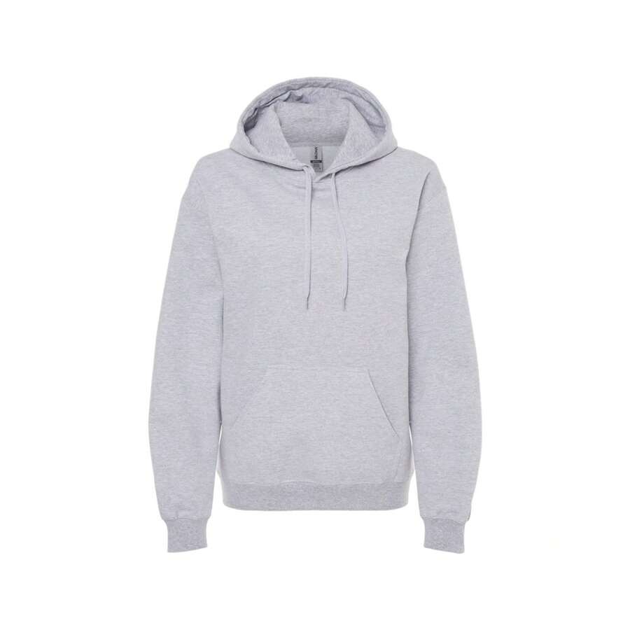 Unisex Adult Softstyle Fleece Midweight Hoodie (Sports Grey) - 285gsm - Grey - View 1