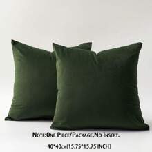 Luxurious Velvet Solid Color Pillowcase With No Filling, Soft Texture And Plain Ideal For Decorating Sofas, Living Rooms, Bedrooms, Floors, Benches, Cars, Offices, Cafes And Other Leisure Places, Not Easy To Shed Or Pilling, Suitable For All Seasons.