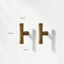 4pcs/8pcs Vintage Brass Zinc Alloy Cabinet Handles - Classic European Style, Perfect For Bedroom & Kitchen Wardrobes