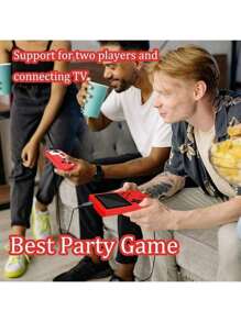 Consola de juegos portátil Gameboy Retro Juegos portátiles para niños GameTendo: más de 400 juegos nostálgicos Videojuegos compatibles con dos jugadores para jugar en la televisión - Azul - Ver 4