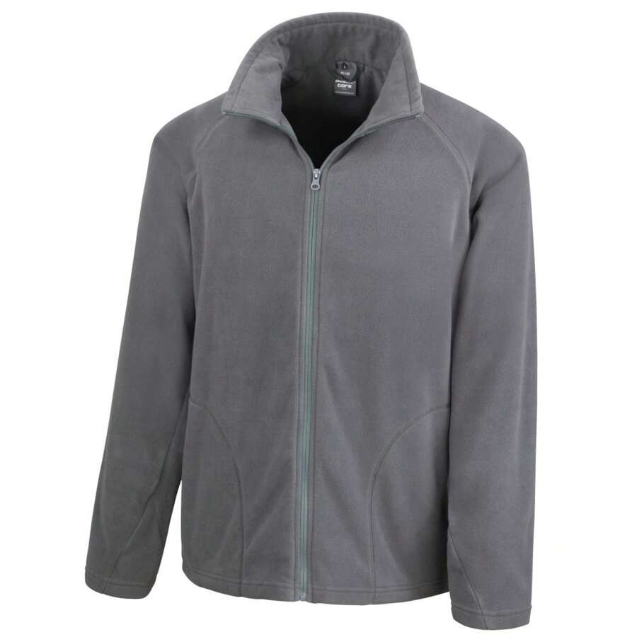 Result Core Mens Micron Anti Pill Fleece Jacket (Charcoal) - 100% Polyester - 灰色 - 查看 1