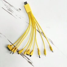 Cable versátil 10 en 1 para carga, cable de datos multifunción para cargar diversos dispositivos móviles compatible con iPhone, Android, cámara, MP3 y adaptador universal