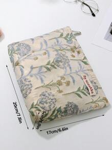 1 件蓝色提花面料蒲公英花手拿包便携式化妆包，时尚休闲时尚便携式化妆包，化妆包，小化妆包，化妆盒，可爱化妆包，化妆包，卫生巾，袋垫，空气荚，有线耳机，充电器，耳机，化妆旅行包，护肤包，女士化妆包，糖果，护士，女学生，节日礼物。 - 藍色 - 查看 8