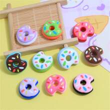 10 piezas de imanes de refrigerador con forma de dona, decoración para la cocina y el refrigerador - Multicolor - Ver 3