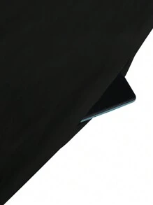 Bata de hombre de manga larga con cuello mao y unicolor