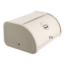 Living And Home Metal Roll Top Bread Container For Kitchen Countertop - White 35cm W X 26cm D X 17cm H - View 5