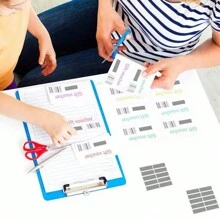 50/100/200/300pcs Scratch-Off Heat Sensitive Coating Diy Mini Cards, DIY Scratch-Off Cards For Homemade Scratch Cards, Games, Rewards,School Supplies,Back To School