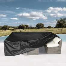 Patio Furniture Covers, Heavy Duty 460D Outdoor Furniture Cover Waterproof, General Purpose, Outside Table And Chair Covers - màu đen - Xem 6