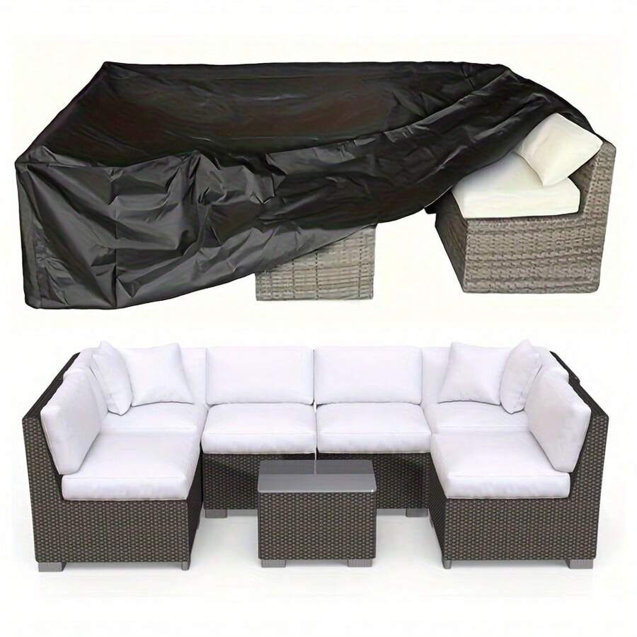 Patio Furniture Covers, Heavy Duty 460D Outdoor Furniture Cover Waterproof, General Purpose, Outside Table And Chair Covers - màu đen - Xem 1