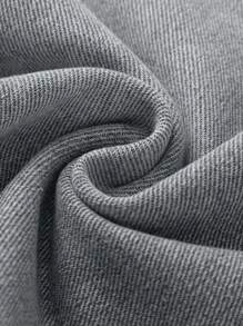 Men's Front Button Pocket Simple Casual Fashion Distressed Denim Jeans - Grey - View 6