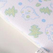 1 pièce Gant de bain double face pour bébé avec motif de dessin animé. Un côté en forme de fleur de bain pour un lathérage riche, l'autre côté en sable fin pour le frottage. Outils de bain multifonctionnels pour bébé.