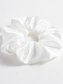 1pc/12pcs Women Solid Color Satin Silk Hair Scrunchies Set, Soft Satin Elastic Hair Ties, Non-Damaging Hair Ties, Suitable For High Ponytail & Casual Wear Hair Accessories Head Accessories