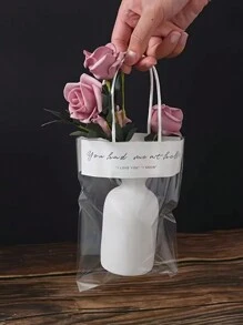 20/10件套透明礼品袋，适用于珠宝和小配件，INS风格 - 無色 - 查看 3