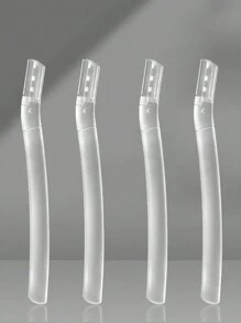 6 件套透明眉毛剃须刀套装，男女通用眉毛剃须刀和面部剃须刀套装，眉毛剃须刀和面部剃须刀，去角质磨皮工具，体毛脱毛修剪器和面部和眉毛剃须刀套装长柄刀片带精密帽女士眉毛剃须刀工具 - 彩色 - 查看 12