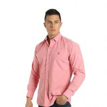 Plain Shirt For Men - Muletta - Coral Pink - View 1