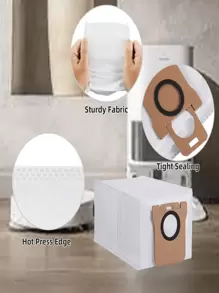 Bolsas de polvo para aspiradora robot Mijia Omni 1S 2, C102CN, B101CN, B116, X10+, X20+ S20+ Plus B108GL/ S10+ Plus B105 M30 D102 / X20 Pro D102GL / X20 Max D109GL M30S D103CN M40 D110CN Dreame Bot S10 S20 Pro, X10 L10s Ultra / S10 Pro L20 Ultra X20 Pro X20 Pro Plus