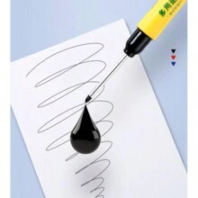 3 piezas Marcador permanente de 33mm, recargable, apto para obras de construcción, carpintería, marcado de vidrio, a prueba de agua, a prueba de manchas, Navidad, colores y estilos aleatorios (negro por defecto)