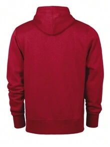 Alfa Romeo Men's Solid Color Drawstring Design Sweatshirt With Pocket - Red - View 8