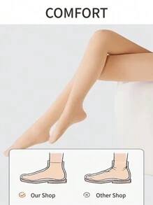 1 Paar Damen blickdichte Strumpfhose, hochelastische Leggings Tights zum Tragen im Frühling/Herbst