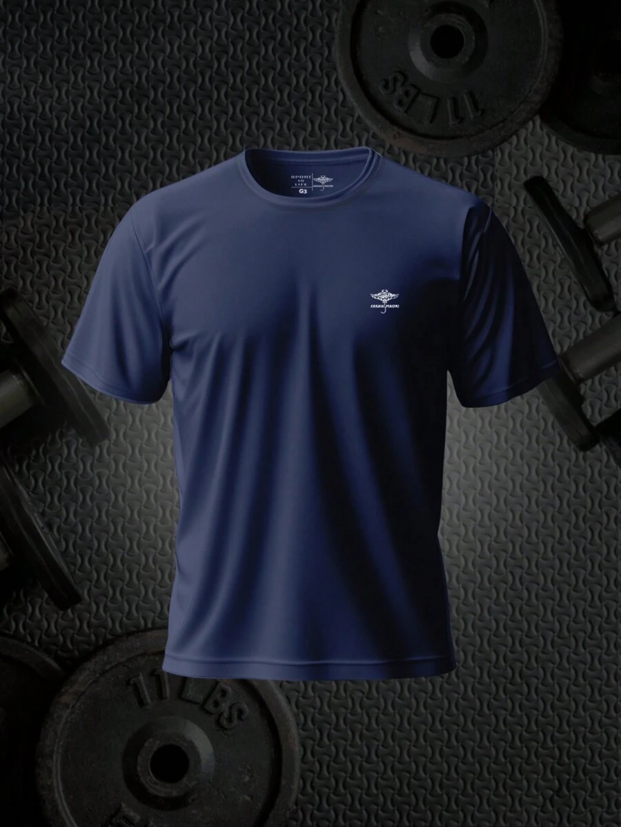 Arraia Maori Men's Dry Fit Basic Sports Gym Summer T-Shirts - 變化3 - 查看 1