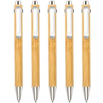 3/5pcs Wooden Ball Pen, Fashion Liquid Ink Writing Gift Pens, Diary, Office Supplies, School, Graduation Present