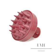 Anti-Hair Loss Silicone Hair Massage Brush - 玫瑰金 - 查看 1