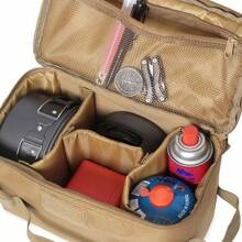 1 pieza Bolsa de almacenamiento plegable para campamento militar y exteriores, organizador de utilidades de cocina portátil, de gran capacidad