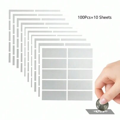 50/100/200/300 张刮刮热敏涂层 DIY 迷你卡，DIY 刮刮卡，适用于自制刮刮卡、游戏、奖励、学校用品、返校