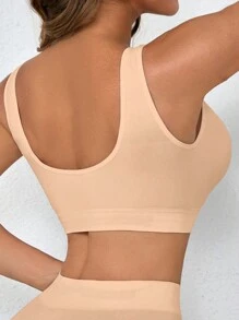 3pcs/Set Bra Olahraga Ringan Tanpa Jahitan, Nyaman, dan Tanpa Bantalan untuk Wanita - MultiWarna - View 2