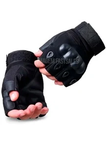 Reinforced Half Finger Glove Military Airsoft Paintball Bike Motorcycle Protective Gloves Men And Women