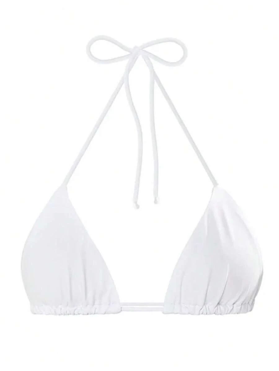Children's Bikini Top With Curtain Model - Blanco - Ver 1