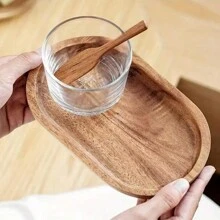1 件托盘，木制托盘，木制拼盘，用于盛放食物、饼干、面包、肉类、牛排、甜点、蛋糕、面包、茶盘、烤盘、拼盘、分隔托盘、万圣节/圣诞节/感恩节/专属厨房用品， - 黃色 - 查看 8