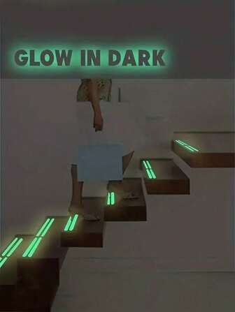 6 New Transparent Glowing Wave Pattern Non-Slip Mat Stickers; Self-Adhesive Floor Wall Stickers; Waterproof Non-Slip Shower Strips Stickers; Transparent Bathtub Mats Steps Fall Resistant High-Strength Adhesive Safety Tape Mats - For Home Everyday Shower Room Swimming Pool Floor Tile Cement Marble Tile Floor Mats Stickers; Room Bedroom Decorative Luminous Wall Stickers; Glow In The Dark