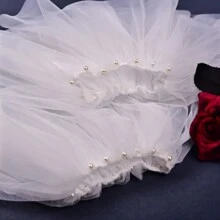 Popular Wedding Accessories, Bride Arm Decoration, Multi-Layer Mesh Arm Sleeve, Elastic Design, Elegant & Romantic Wedding Supplies