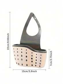 1 Stück Küchenorganizer, verstellbarer Spülschwammhalter zum Einhängen, hängende Abtropfschale für die Küche, Küchenhelfer