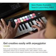 25-Key USB MIDI Keyboard Controller With DAW Integration Portable Launchkey Mini MK3 Fixed Chord Mode Arpeggiator For Music Production - 迷你MK3 - 查看 3