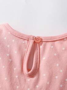 年轻女孩公主可爱连衣裙，婴儿和儿童夏装 - 粉色 - 查看 8