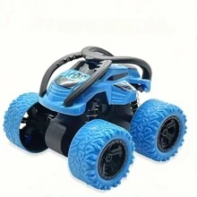 Inertial Four-Wheel Drive Toy Car, Battery Free Plastic Toy Car, Stunt Off-Road Vehicle, Suitable For Indoor And Outdoor Play, New Year's Gift For Family,Back To School