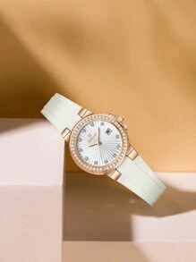 REWARD Reward Women Quartz Watch Luxury Fashion Lady Wrist Watches Silicone Bracelet Waterproof With Box Elegant And Versatile For Business And Casual Wear Retro Rectangle